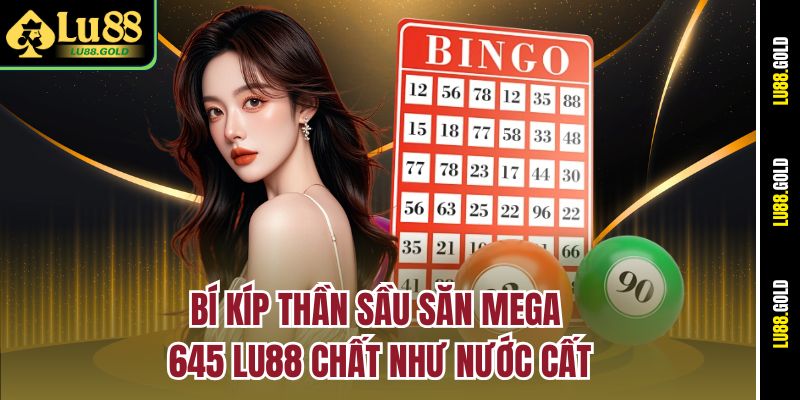 Bí kíp thần sầu săn Mega 645 Lu88 chất như nước cất